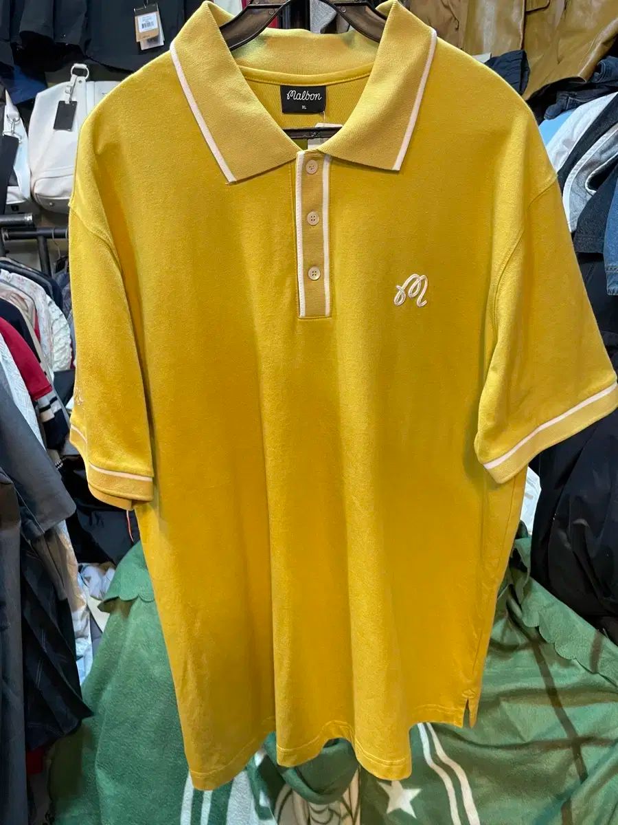 MALBON GOLF マルボンゴルフ M ロゴ 襟付きTシャツ ポロシャツ