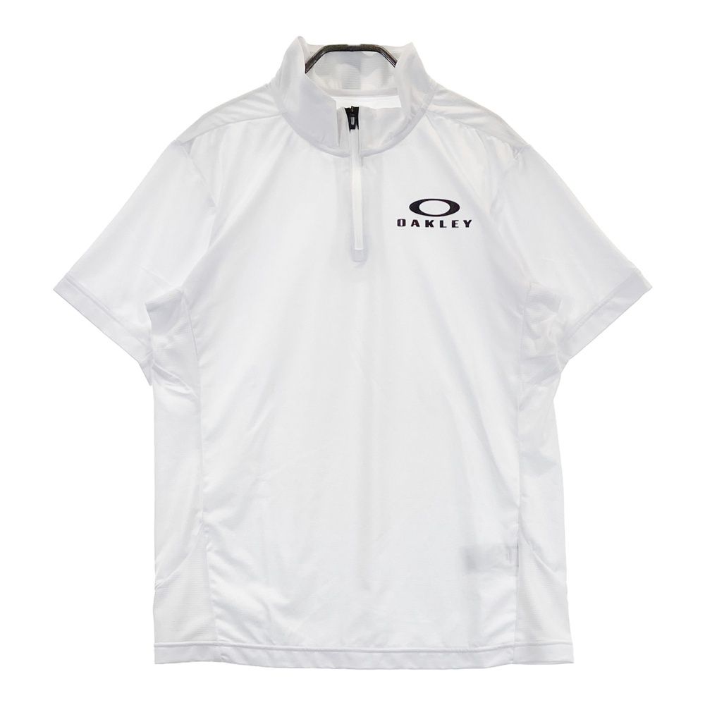 OAKLEY オークリー ゴルフ ウェア ハーフジップ 速乾 Tシャツ L OAKLEY Tシャツ メンズ 半袖 吸汗 速乾 オークリー 吸水 ハーフ