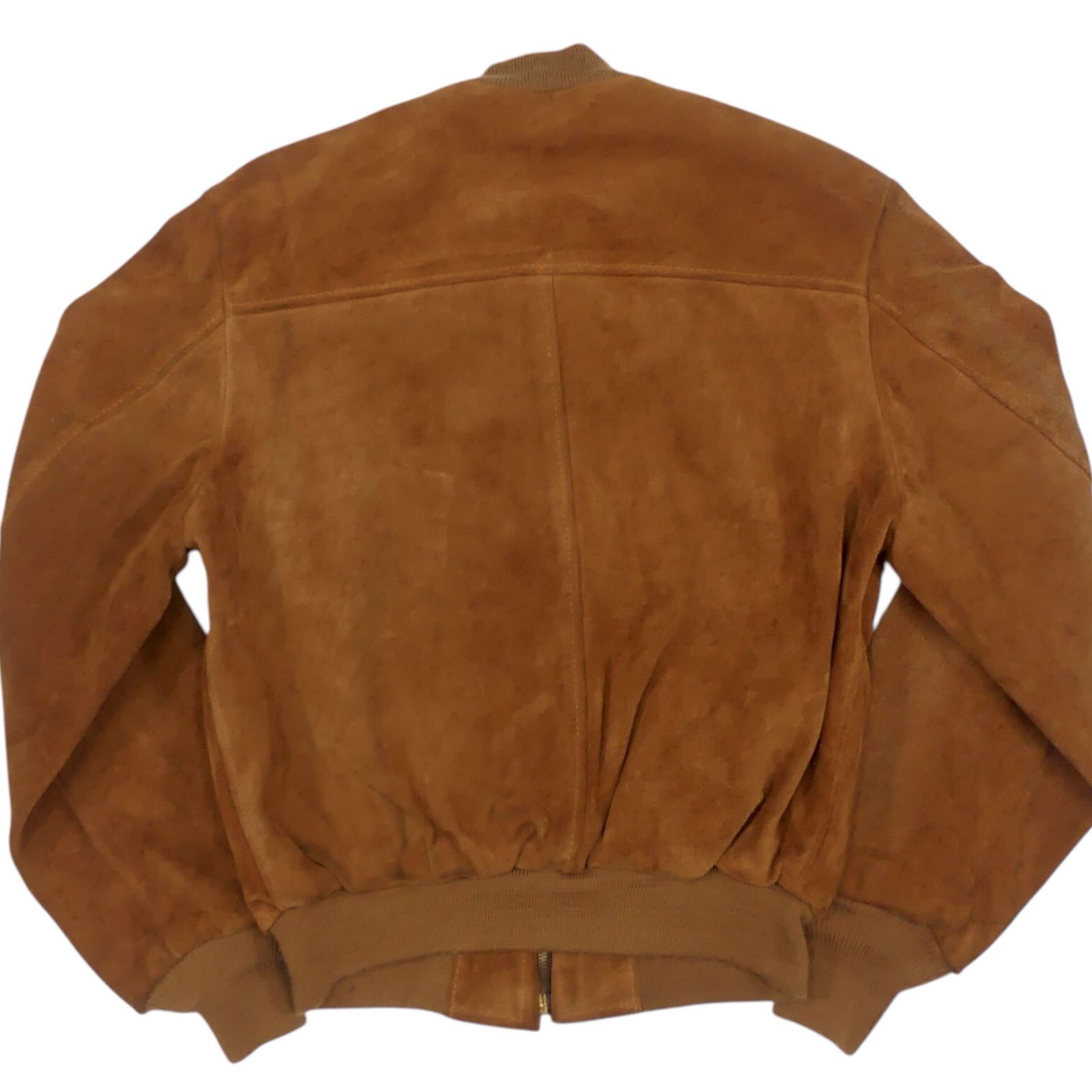 ショットSchott スエード ブルゾン レザージャケット MA1 サイズ40 アメリカ製 Schott ショット MA-1 レザーフライトジャケット 40 茶