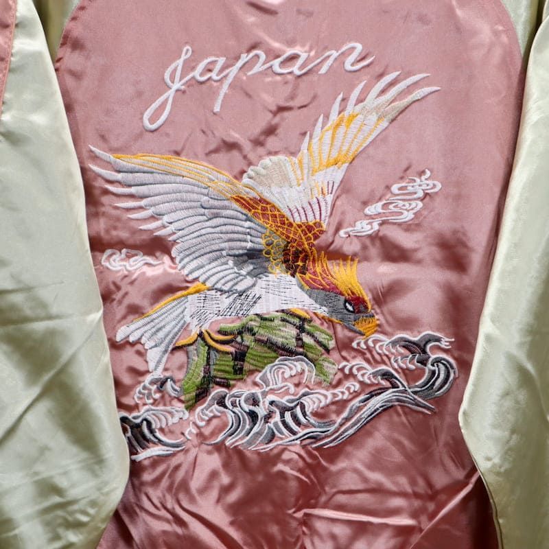 新品 メンズ スカジャン イーグル 鷲 ブルゾン アウター ジャンパー 