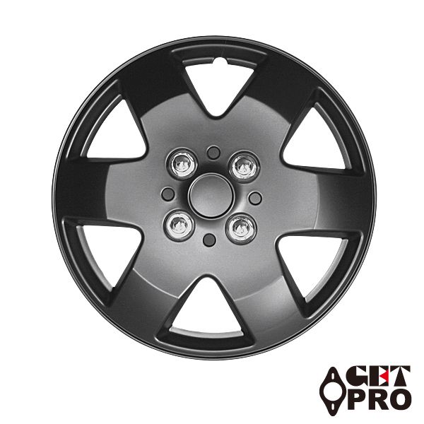 ホイールカバー 14インチ 4枚 汎用品 (マットブラック) ホイールキャップ セット タイヤ ホイール アルミホイール GET-PRO【l052bp14-90101】 【VS-ONE】