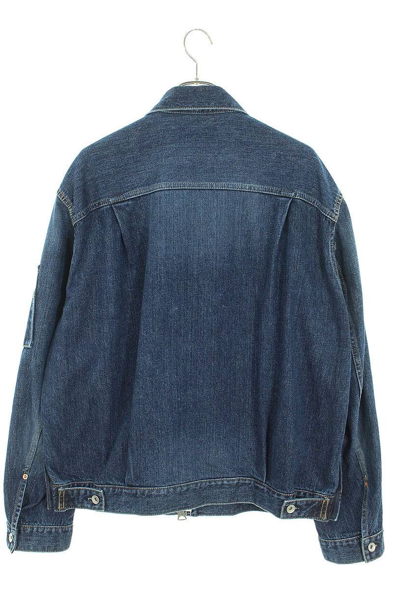 サカイ 23AW 23-03159M Denim Blouson ジップデザインデニムジャケット