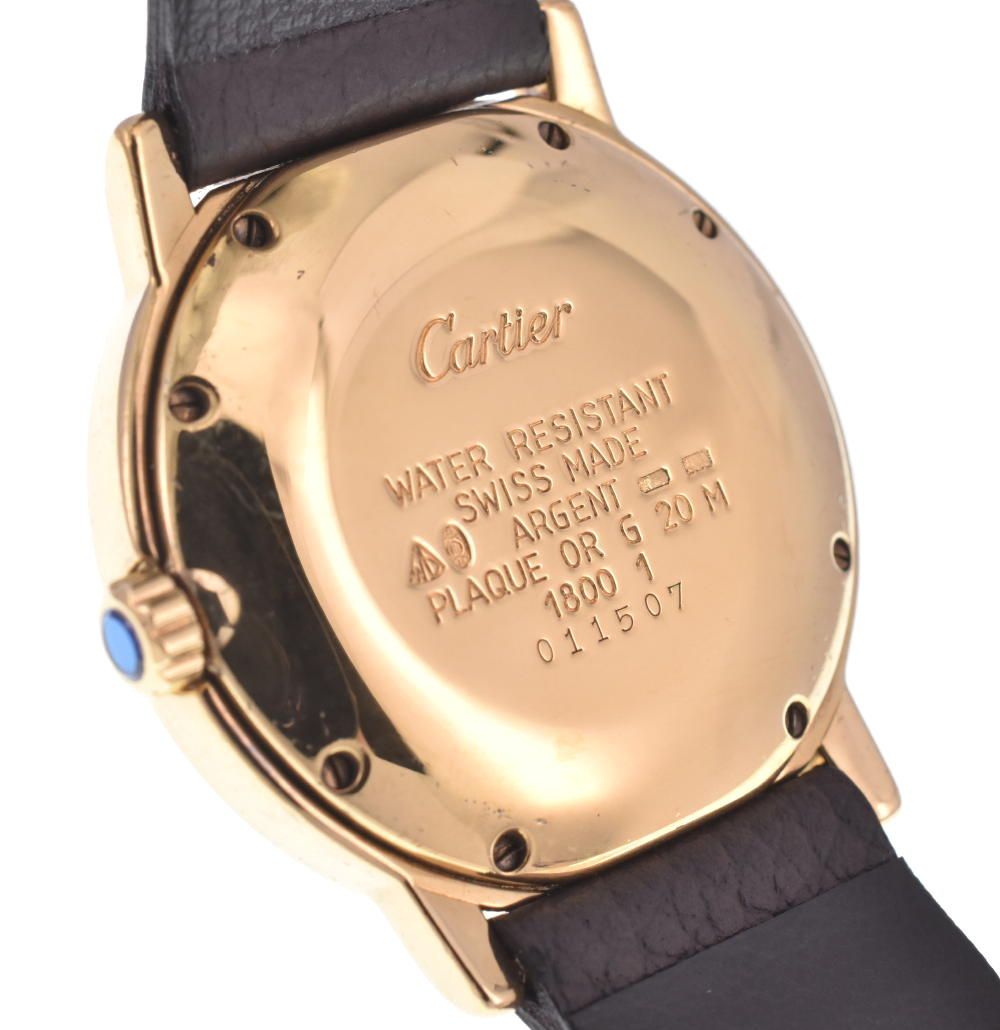 カルティエ CARTIER W100844B マスト ロンド ヴェルメイユ LM デイト
