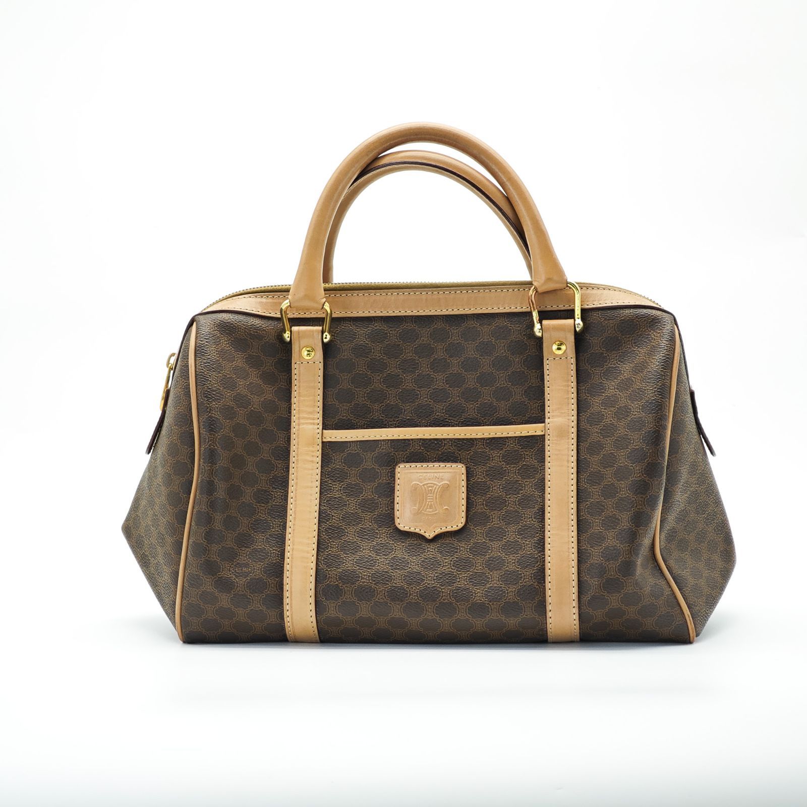 CELINE セリーヌ マカダムハンドバッグ ミニボストンバッグ バッグ