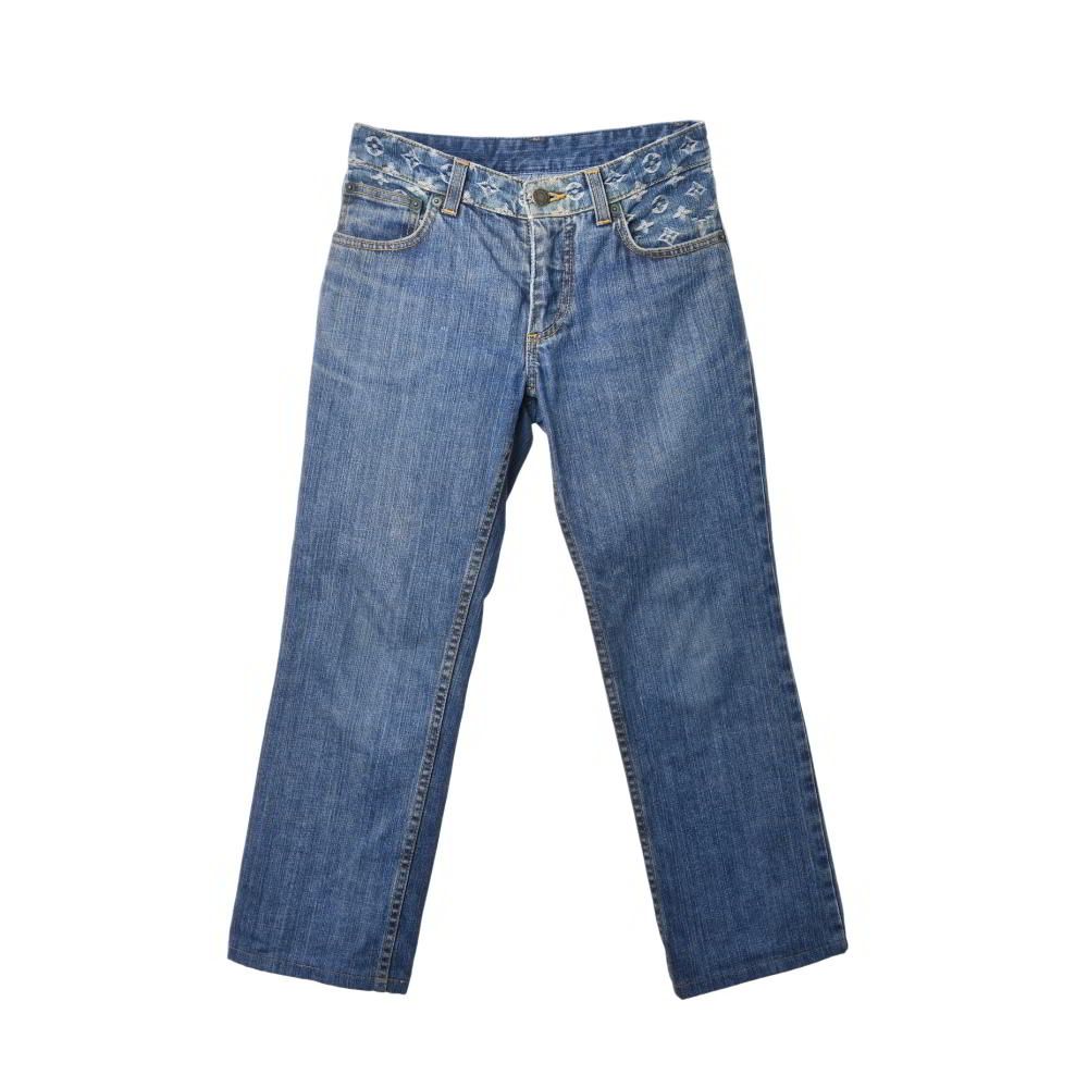 Louis Vuitton デニムパンツ　インディゴ LOUIS VUITTON コットン モノグラム デニムパンツ - インディゴ ルイ