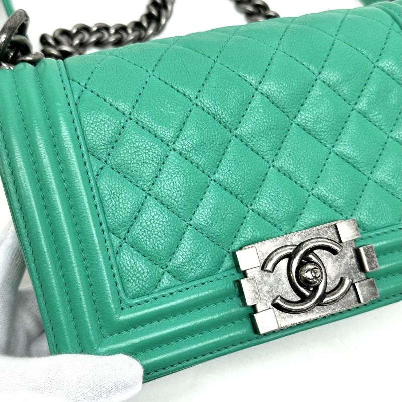 CHANEL グリーン キルティング ボーイシャネル 楽天市場】シャネル CHANEL ボーイシャネル25 チェーン