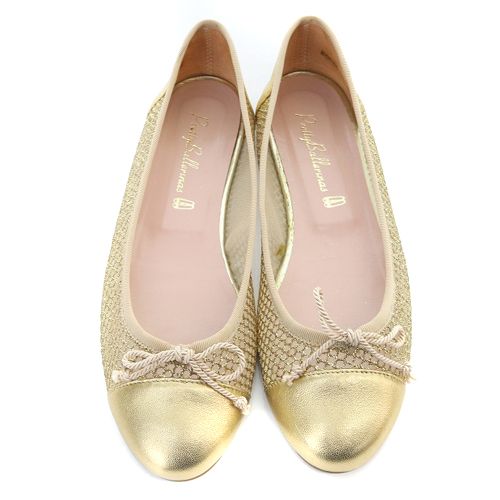 プリティバレリーナ Pretty Ballerinas メッシュ ラメ バレエシューズ 