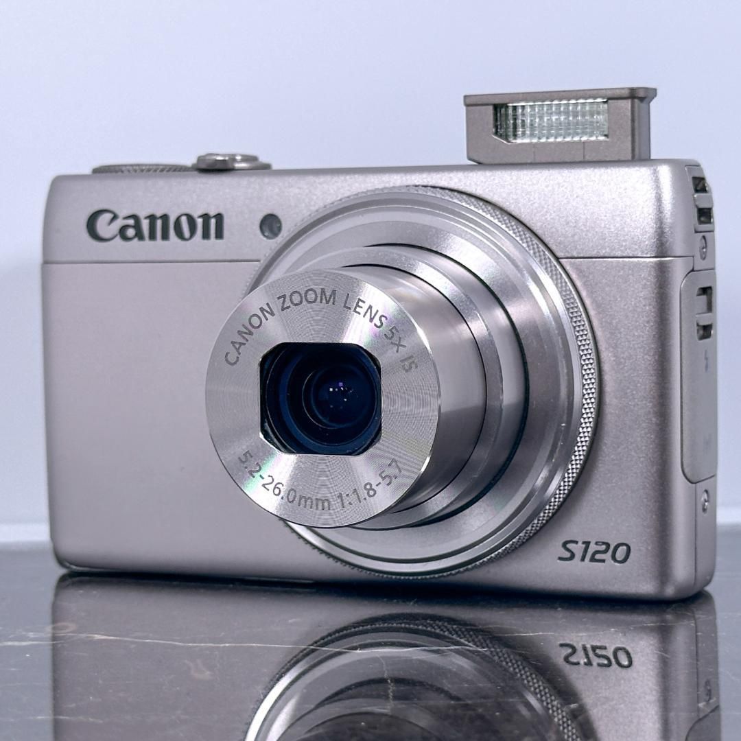 Canon PowerShot S120 シルバー キャノン パワーショット デジタルカメラ デジカメ コンデジ コンパクトデジカメ カメラ 動作品 F1.8明るいレンズ 広角24mm Wi-Fi対応 感モデル 人気機種
