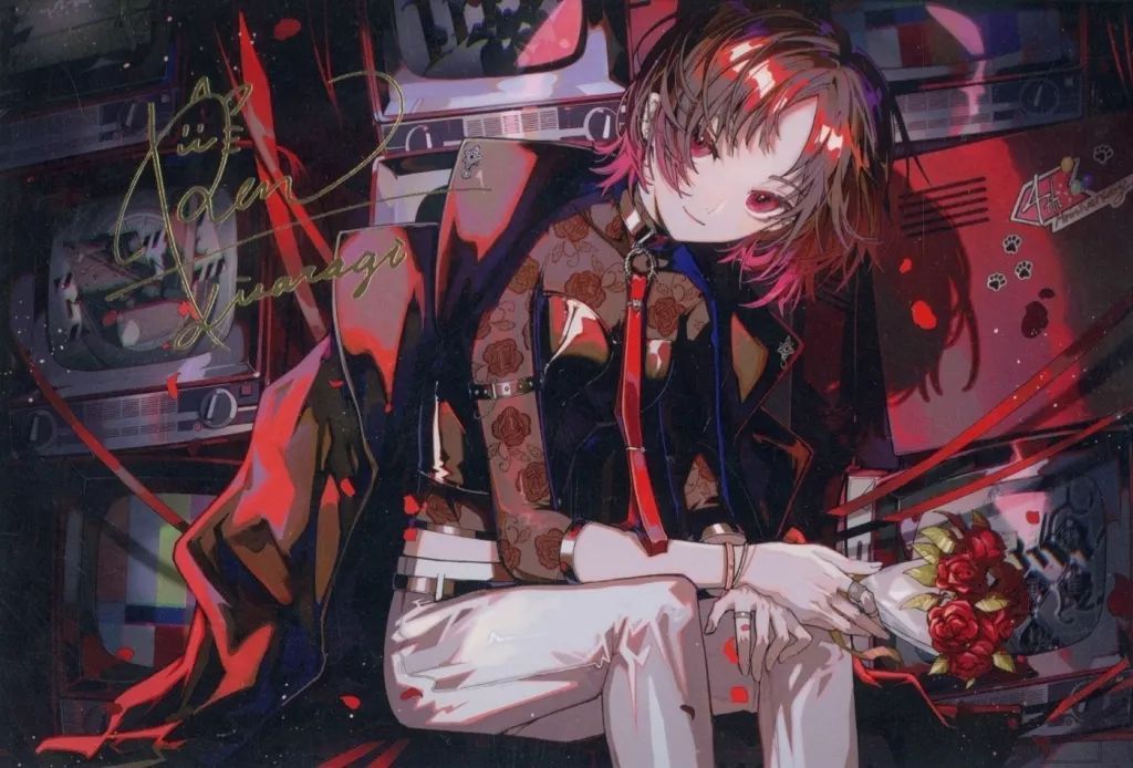 中古】ポストカード 如月れん 複製箔押しサイン入りポストカード