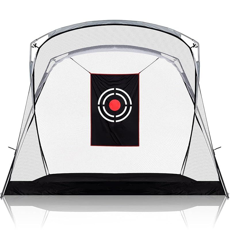 Doubleriver ゴルフ練習ネット 屋外用 室内用 大型 2.8×1.5×2.1m 防球ネット 防音 組み立て簡単 携帯用 練習器具 0