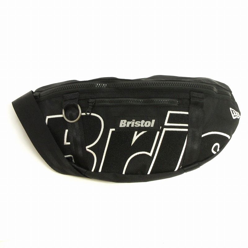 エフシーレアルブリストル F.C.Real Bristol FCRB × ニューエラ NEWERA ビッグロゴウエストバッグ BIG LOGO  WAIST BAG ボディバッグ FCRB-167073 黒 ブラック 鞄 - メルカリ