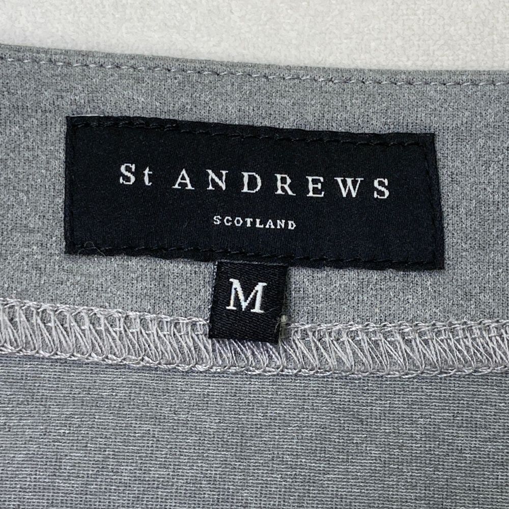 サイズ M ST ANDREWS セントアンドリュース 切替 中綿 ジレベスト グレー系 240101444722 ゴルフウェア メンズ ストスト LLC-HASEGAWATOSO_COM