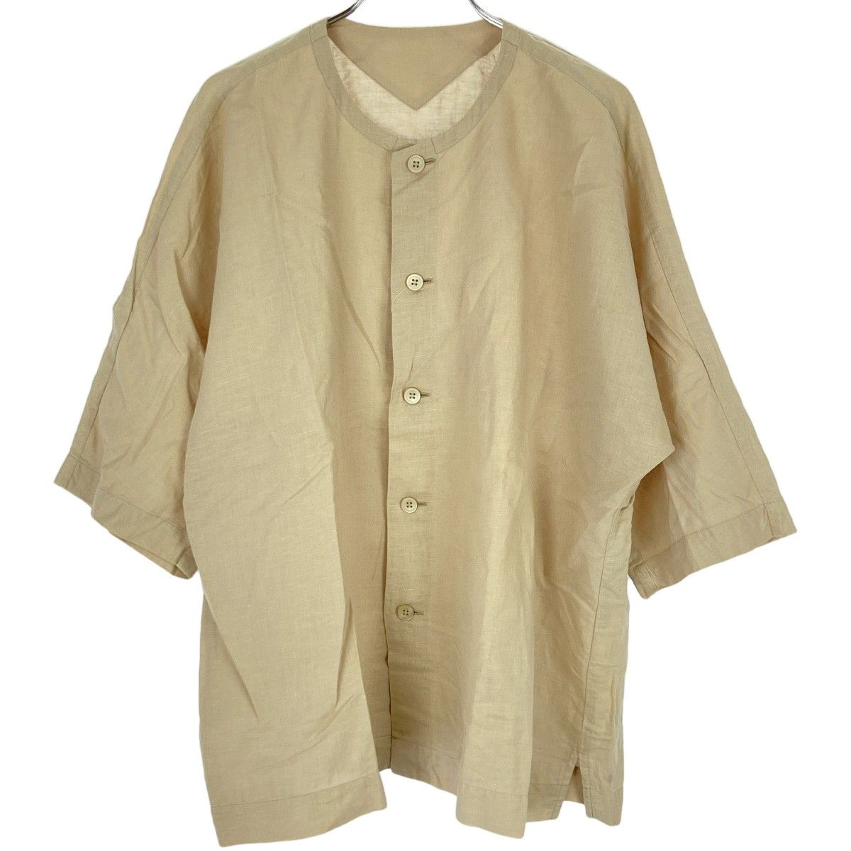 オムプリッセイッセイミヤケ　Tシャツ　半袖　クリーム色 HOMME PLISSE ISSEY MIYAKE オム プリッセ イッセイ ミヤケ 19SS