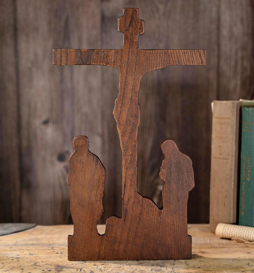 【あす楽】 BGCOPPER スタンディング十字架 壁掛けクロス INRI イエス十字架 壁掛け用 ハンドメイド木製クロス 壁飾り ホームクリスマスギフト用 - 10インチ 送料無料の商品多数！