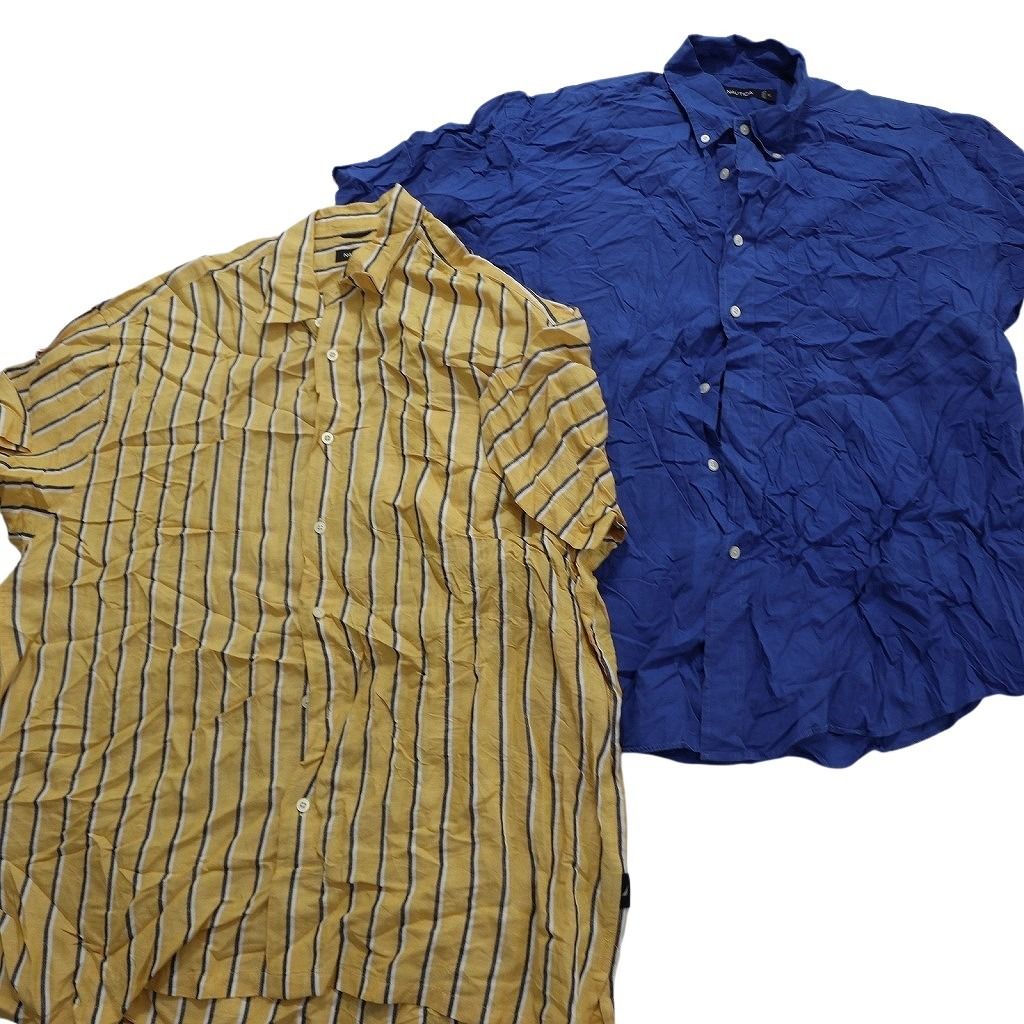 古着卸 まとめ売り ノーティカ NAUTICA 半袖シャツ 9枚セット (メンズ