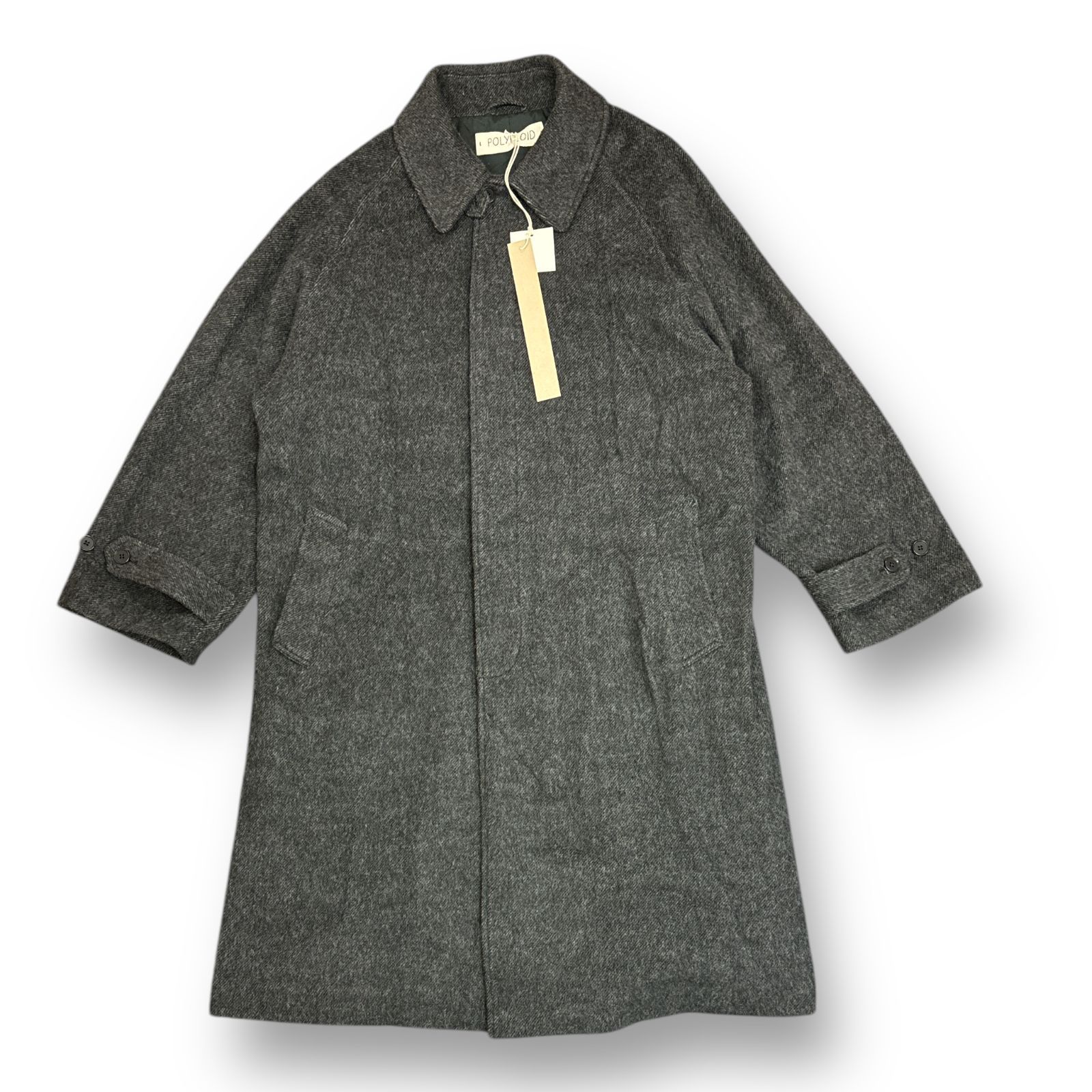 定価99000円 新品 POLYPLOID LONG COAT C ロングコート ステンカラー 