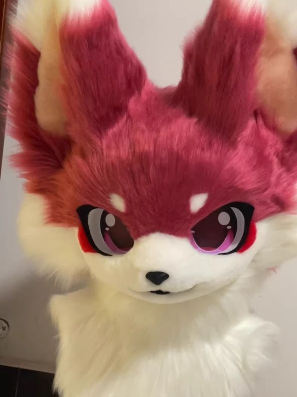 着ぐるみヘッド キツネ NO.82 赤 全頭ヘッド ケモノ マスク ファースーツ ぬいぐるみ コスプレ コスチューム kigurumi