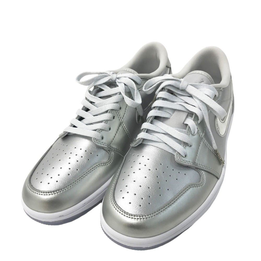 NIKE GOLF ナイキゴルフ FD6848-001 ゴルフシューズ AIR JORDAN 1 LOW  シルバー系 28.5 [240101289699] ゴルフウェア メンズ ストスト