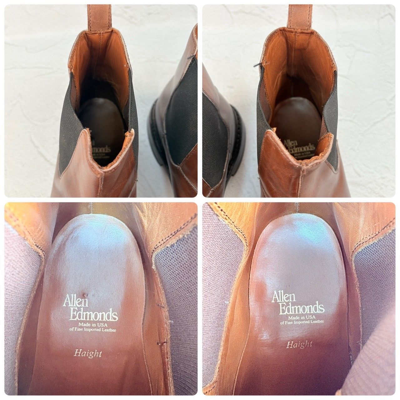 美品】Allen Edmonds アレンエドモンズ Haight ハイ サイドゴア 美品】Allen Edmonds アレンエドモンズ Haight ハイ サイドゴア