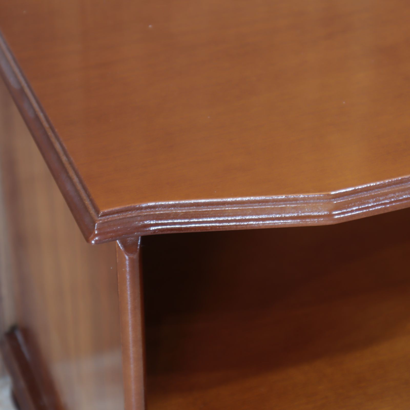 ローボード 木製 イタリア 猫脚 象嵌 完成品 テレビ台 キャビネット