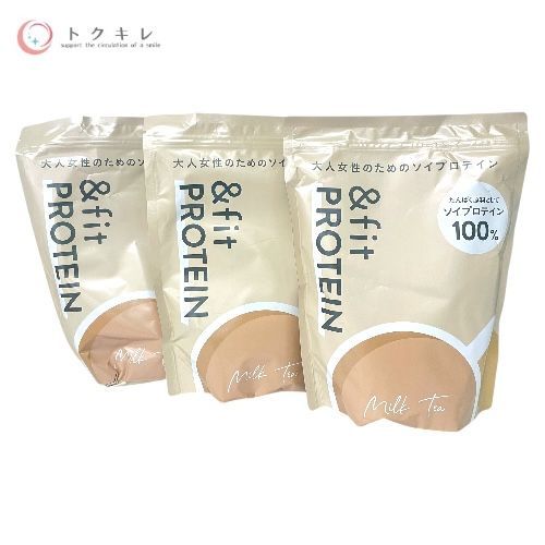 トクキレ -fit PROTEIN ミルクティー味 525g×3袋セット 未開封 ライフクリエイト プロテイン