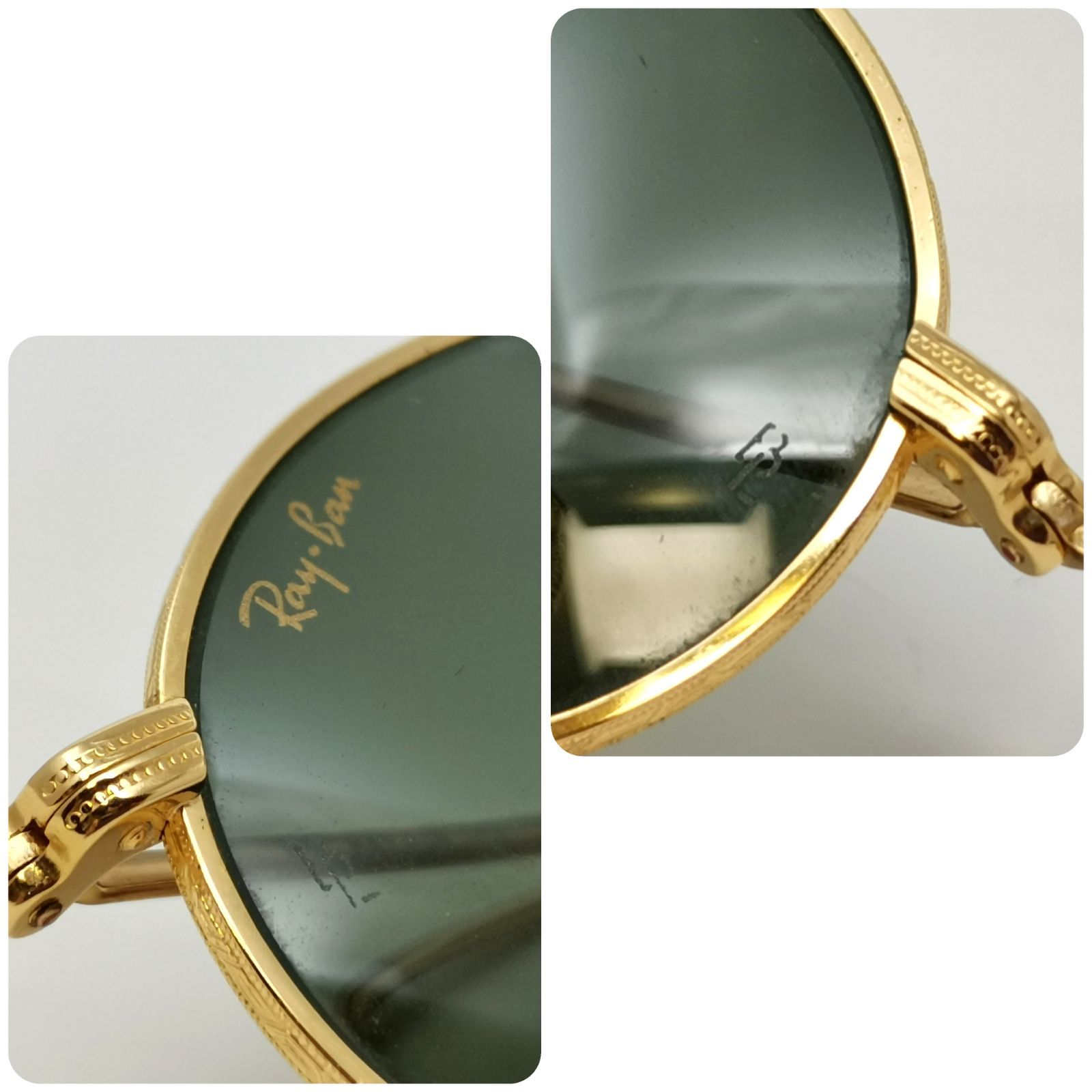 RAYBAN B&L オーバル　サングラス　ゴールド レイバン B&L USA オーバル サングラス サングラス アイウェア