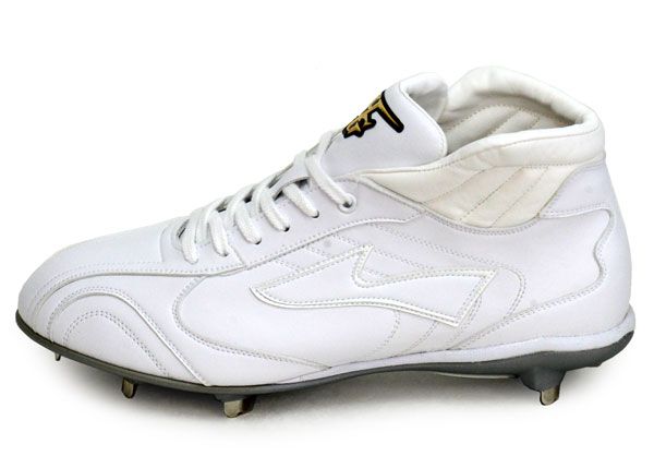 ハイゴールド HI GOLD 樹脂底スパイク ミドルカット 野球 金具スパイク 白スパイク 高校野球対応 24 SS PRS 500 MR ホワイト