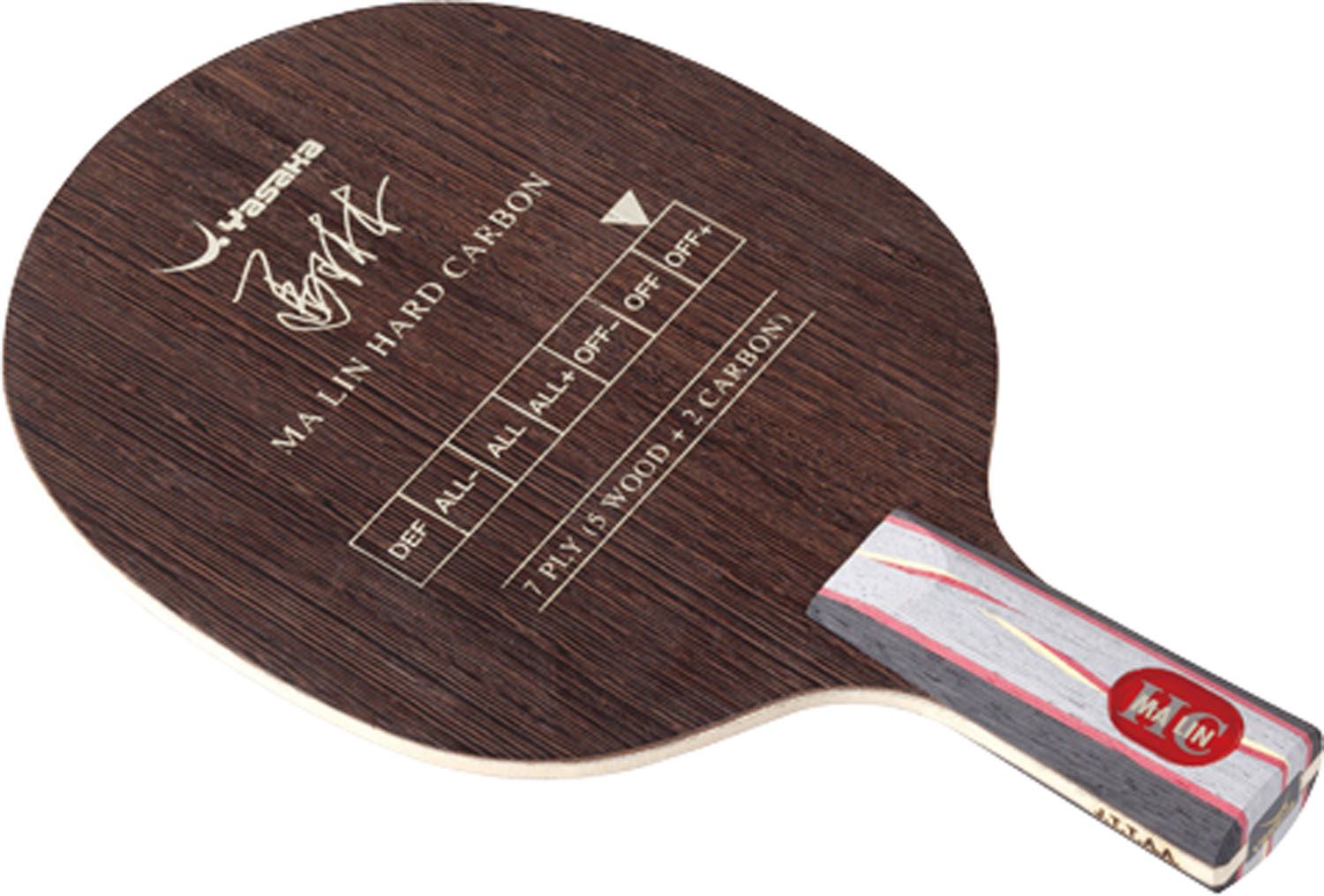 100%新品，最新作 ヤサカ Yasaka 卓球 馬林ハードカーボン MHC-C 中国式 卓球ラケット   YM66 - ラケット