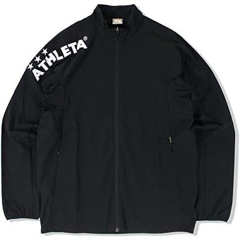アスレタ(ATHLETA) 裏地付きストレッチウインドジャケット 02377 Oサイズ ブラック