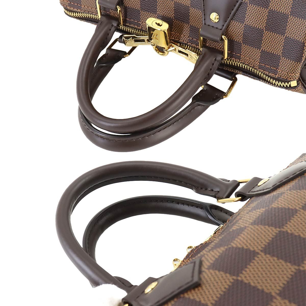 未使用 展示品 ルイ ヴィトン LOUIS VUITTON ダミエ スピーディ バンドリエール 25 2way ハンド ショルダー バッグ エベヌ  90244373 - メルカリ