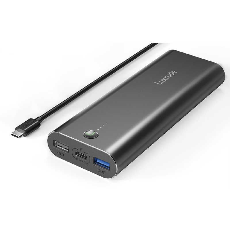送料無料 ♥ 未開梱 LUXTUDE PD3.0対応18W 20000mAhモバイルバッテリー USB Power Delivery対応 |充電タイプ PR20000-B