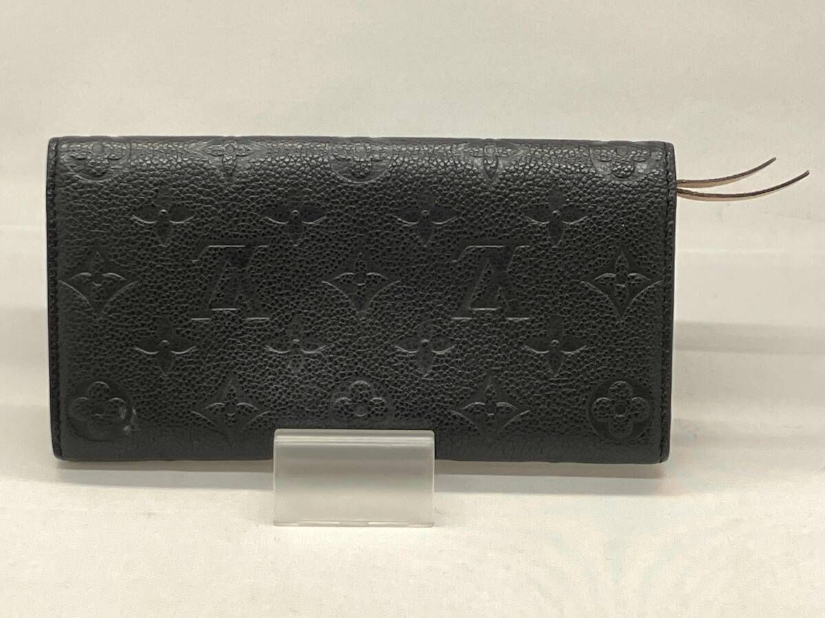 ルイヴィトン ポルトフォイユ エミリー 黒 ブラック フラップ長財布 正規紙袋無料】ルイヴィトン 長財布 新品 二つ折り レディース