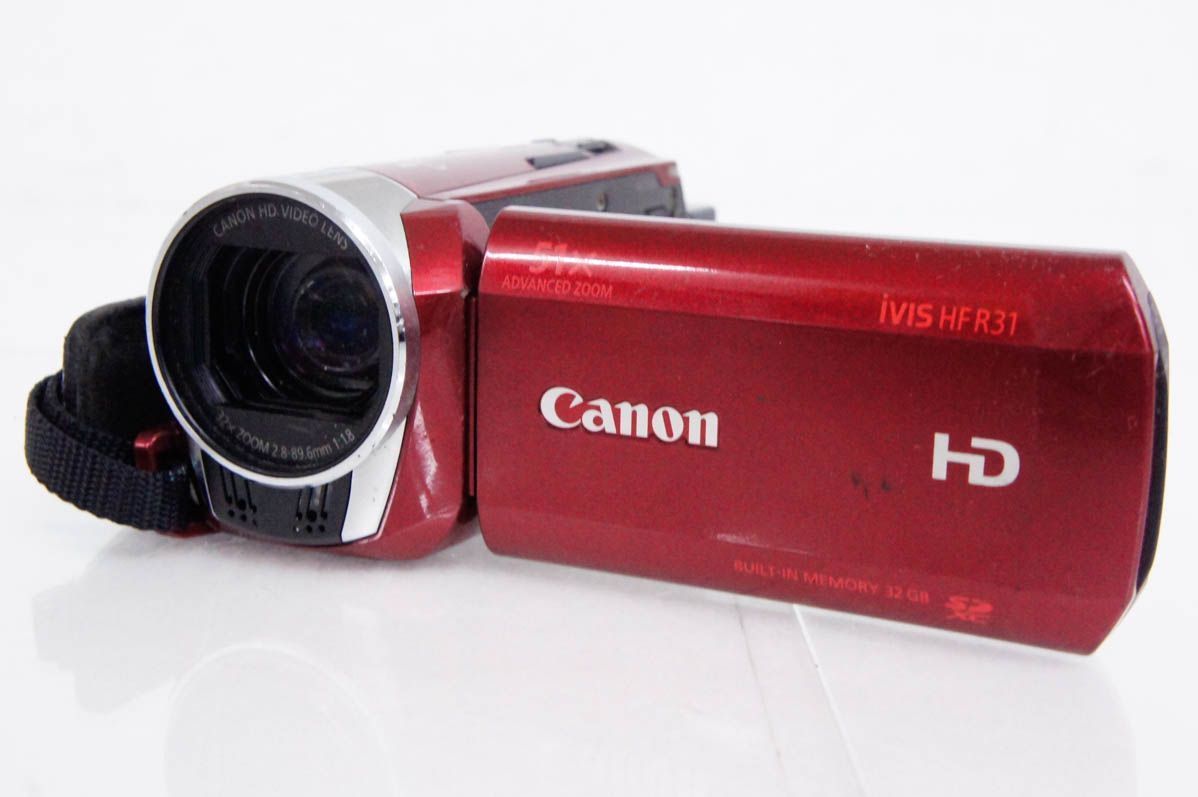 【中古】C Canonキャノン ハイビジョンデジタルビデオカメラ iVIS HF R31 メモリータイプ 32GB