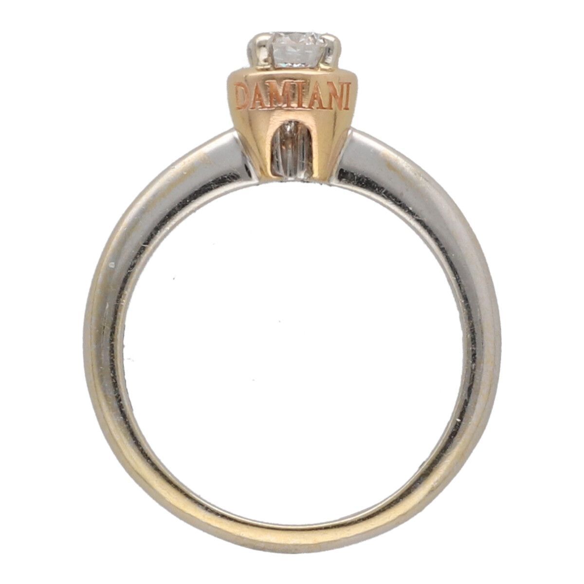 ダミアーニ リング コンビカラー ダイヤ 0.26ct 12号 K18YG/WG BLJ 