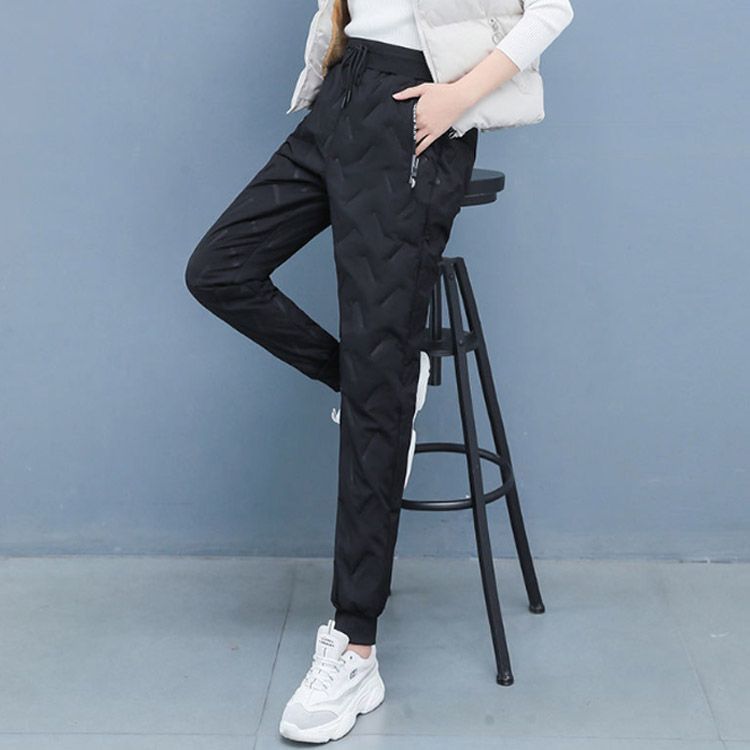【極美品】JACKBUNNY キルティングパンツ ブラック　裏起毛　防寒パンツ 極美品】JACKBUNNY キルティングパンツ ブラック 裏起毛 防寒