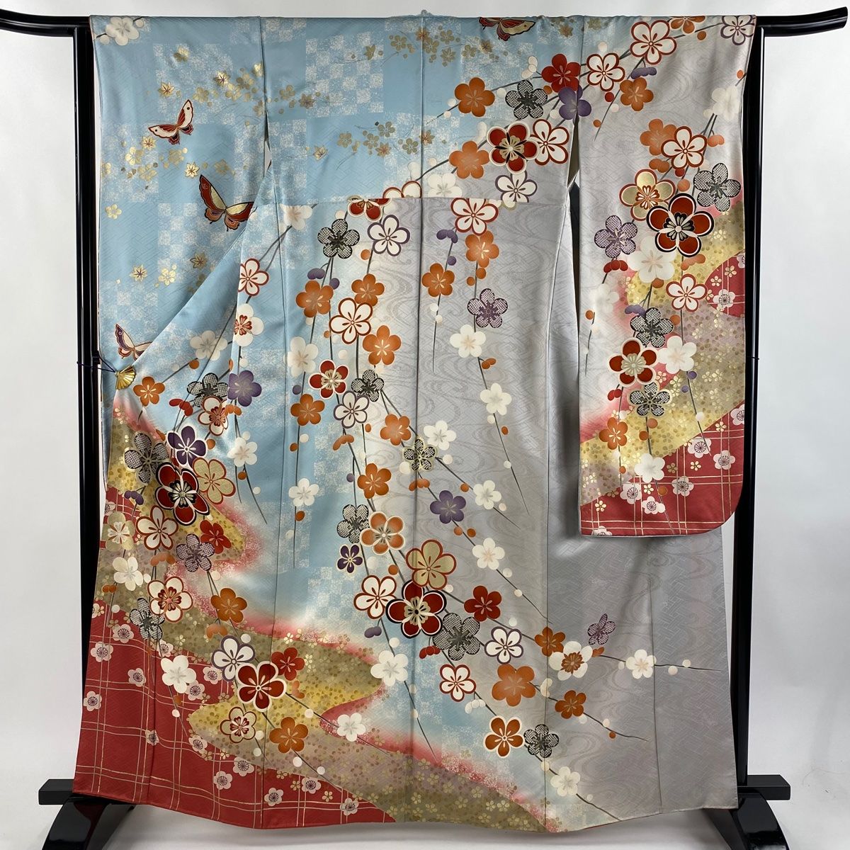 平和屋着物○桝屋儀兵衛 ワンタッチつけ帯 花繋ぎ 金糸 やまと誂製