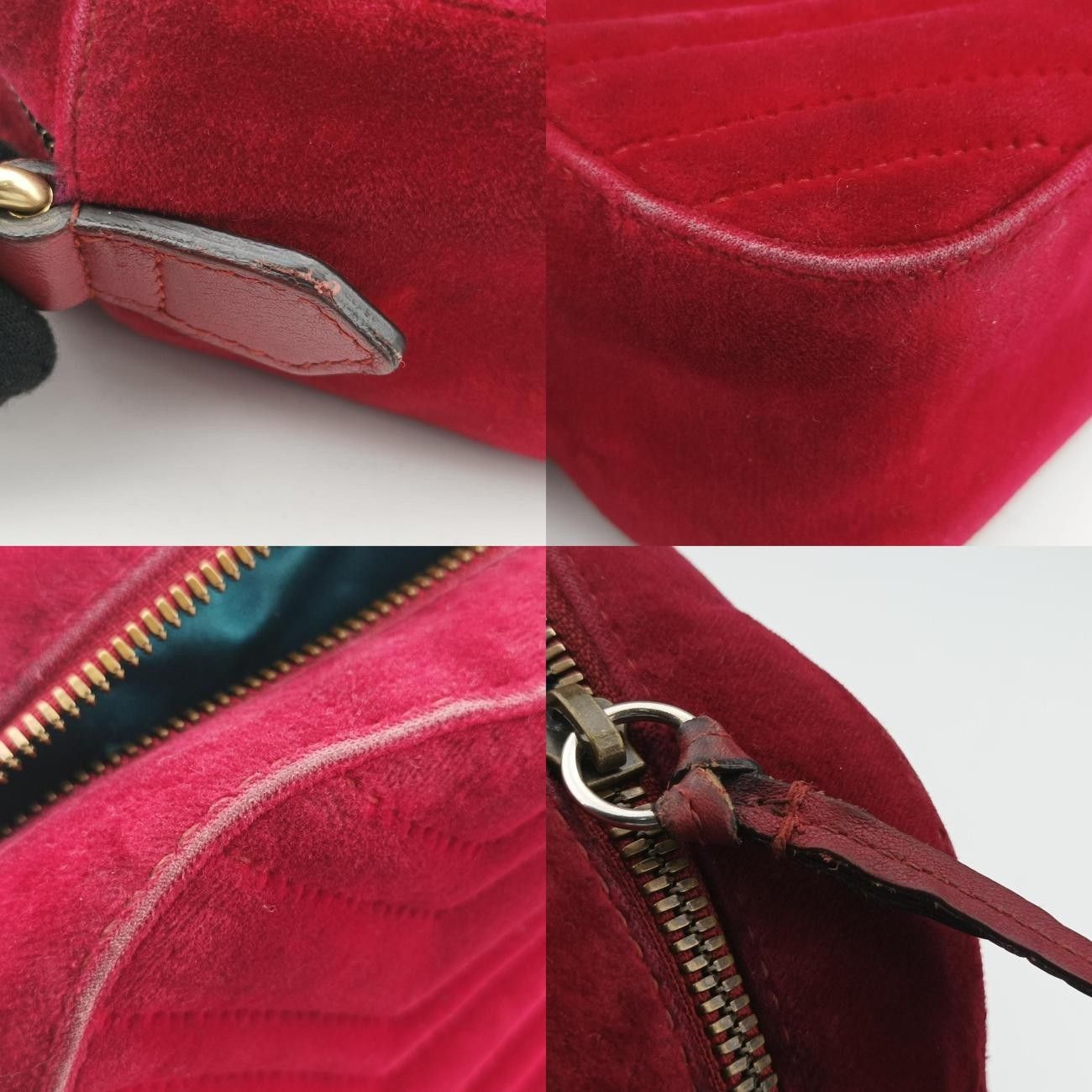グッチGucciGGマーモントレッドベロア447632D025494458