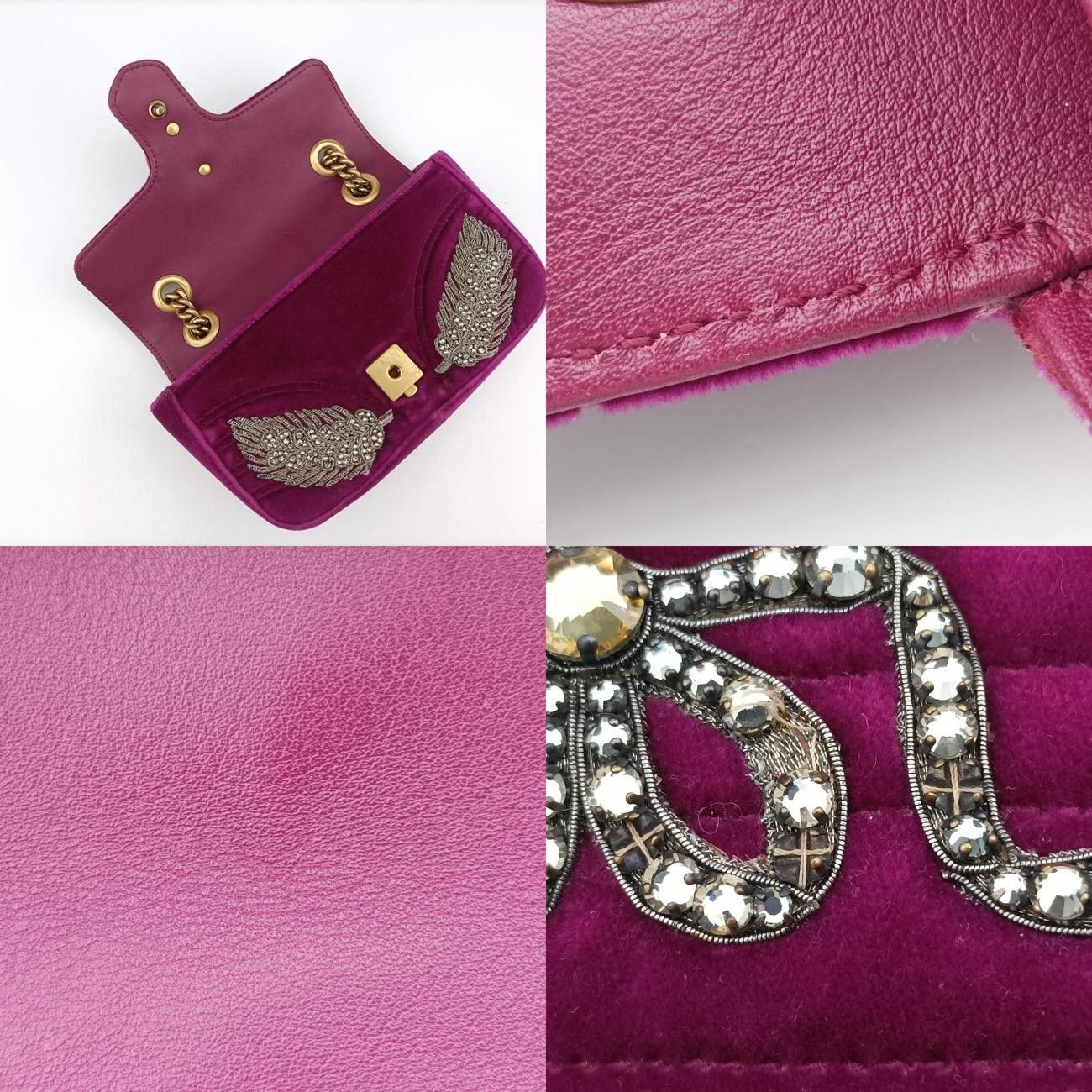 グッチGucciGGマーモントパープルベロア446744A022824960
