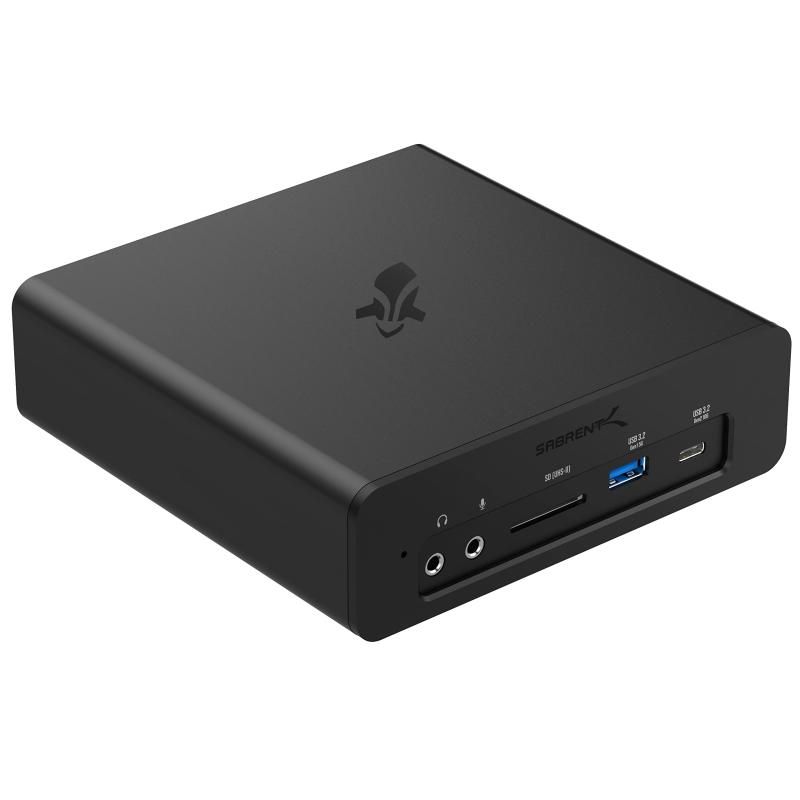 SABRENT Thunderbolt 3 2TB NVMe SSDドッキング ステーション DisplayPort SDカードリーダー イーサネットポート Power Delivery搭載 DS-