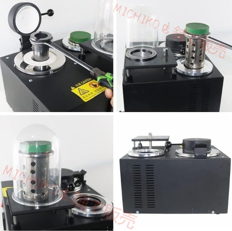 2Lデジタルディスプレイ高温精錬貴金属ジュエリー鋳造ツール1500W ベルとグラファイトるつぼ付き