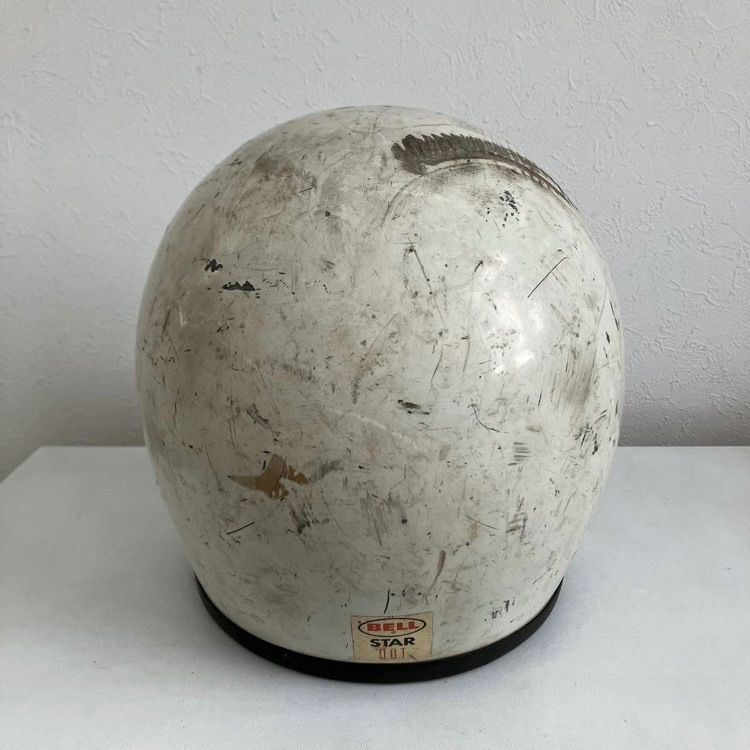 BELL STAR ☆ビンテージ 当時物 1970年代 XLサイズ 白 族ヘル Z1 Z2 CB