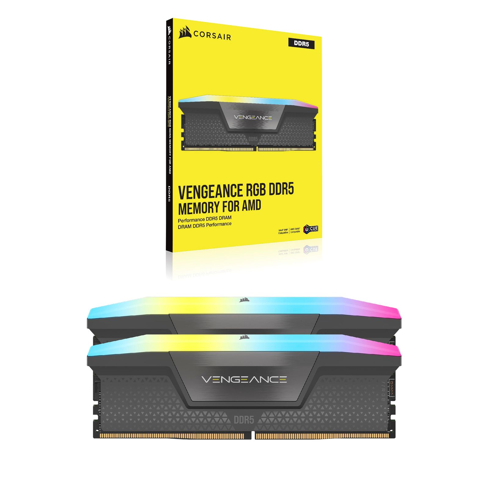CORSAIR DDR5-5600MHz デスクトップPC用メモリ VENGEANCE RGB DDR5 