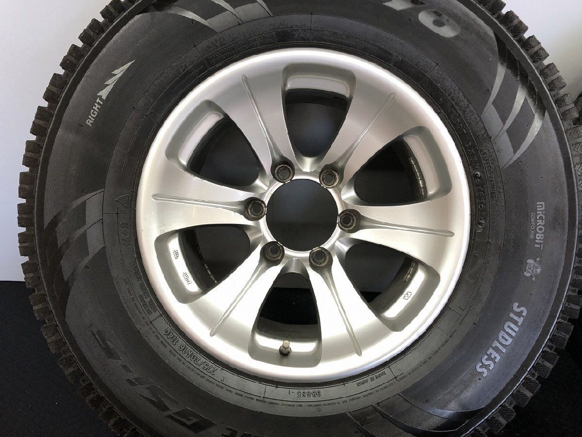 TOYO OBSERVE Gsi-5 275 70R16 スタッドレス 社外ホイール 16インチ 8J6HPCD139.7 2 バリ溝 ランクル80等 STB024