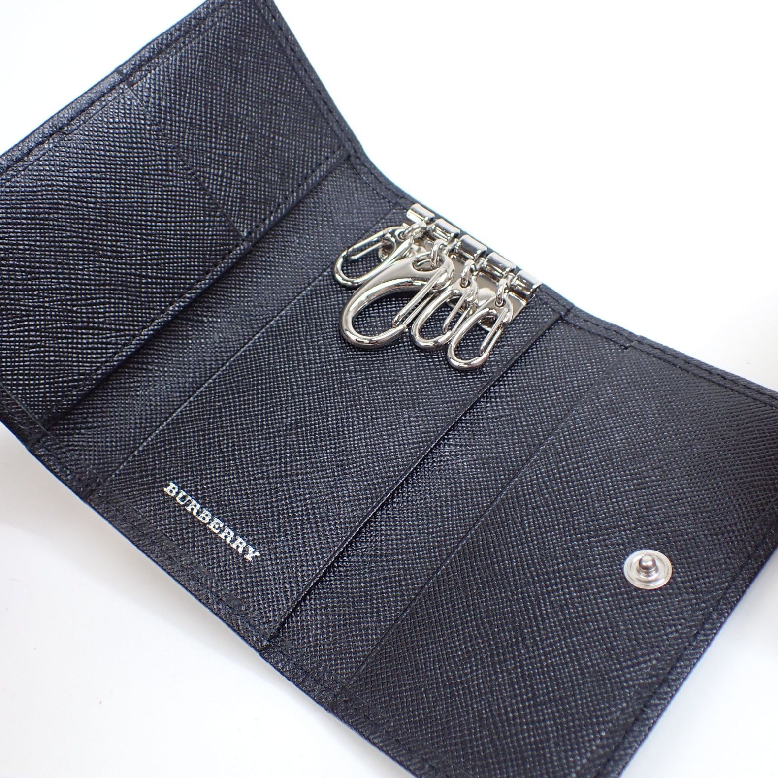 BURBERRY バーバリー キーケース キーリング 4連 レザー 461809 メンズ