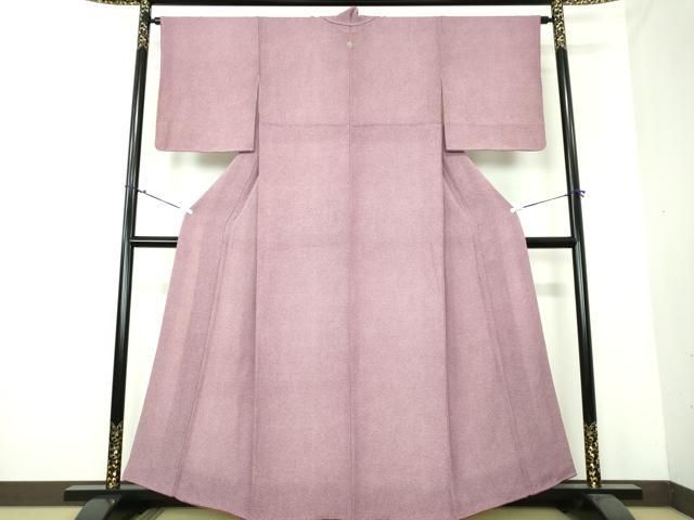 平和屋着物○江戸小紋 鮫小紋柄 鬼しぼ縮緬 正絹 逸品 未使用