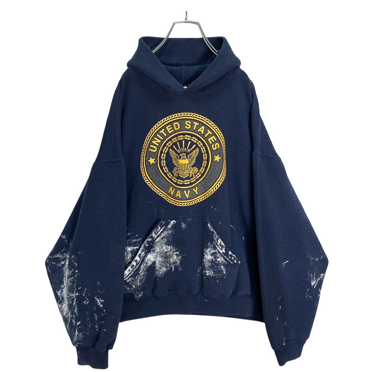 90-00s U.S.NAVY L/S painted sweat hoodie
