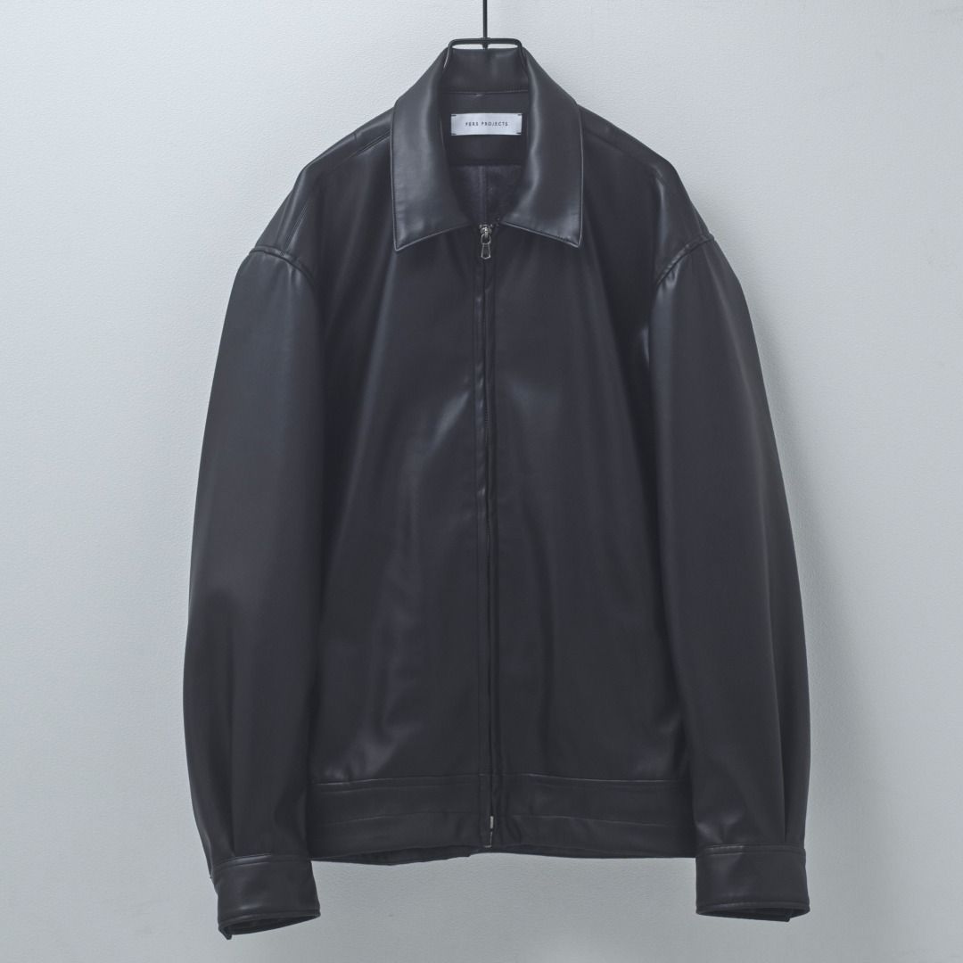 PERS PROJECTS パースプロジェクト JENS SHORT BLOUSON vegan leather ショート ブルゾン ヴィーガンレザー ジャケット