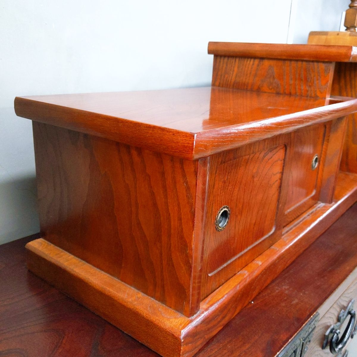 中古品】置き床 和家具 和室 置床 置飾り棚 幅80㎝ 飾り台 盆栽