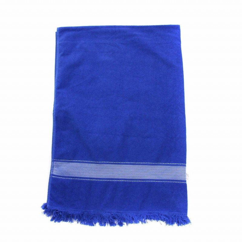 エルメス HERMES BAIN ヨッティングPM ビーチタオル 青 ブルー /KH