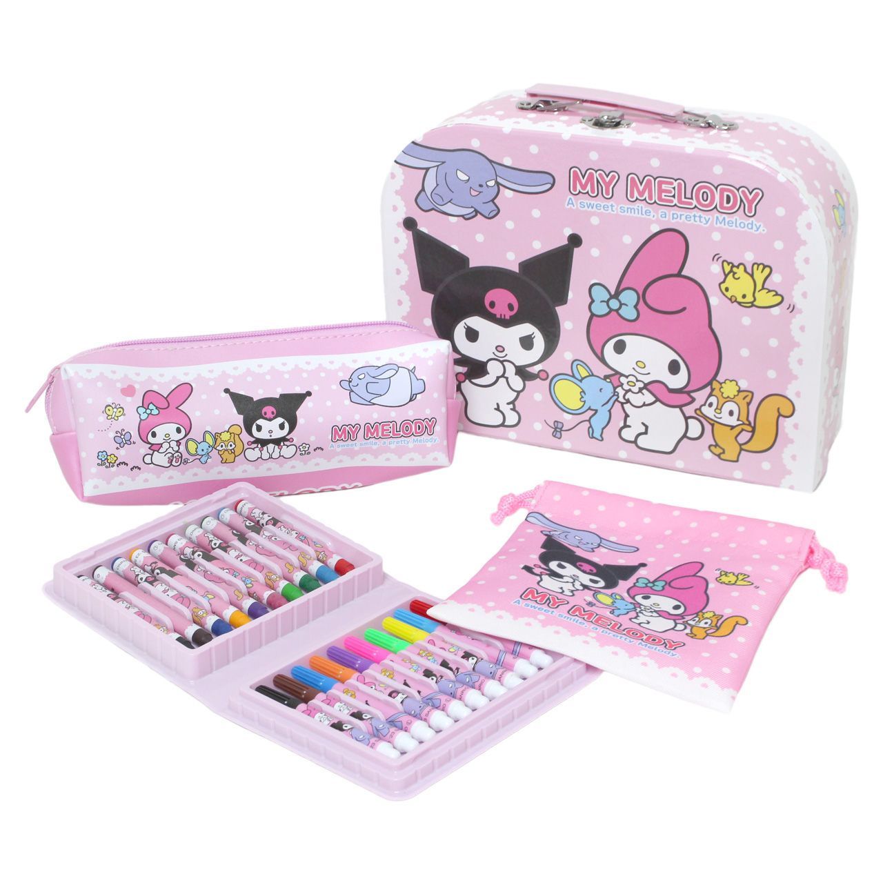サンリオ - サンリオ❣️激かわ　マイメロディ  トランク　テープ　クリップセット　文房具 サンリオ わくわくトランクセット マイメロディ シナモロール